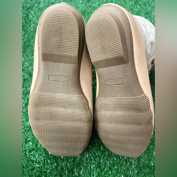 Sperry Women’s Beige and Brown‎ saltwater Boots Size 7.5 - Picture 3 of 7